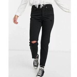 LEVI’S WEDGIE BLANK  TAB BLACK JEANS